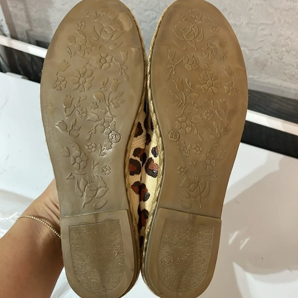 David Bowie Leopard print Espadrille